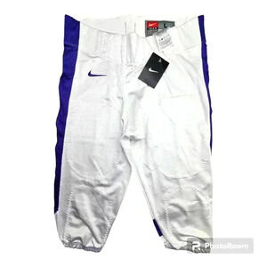 Nike Men's Open Field Football Pants Whit/ Purple # 615745/110 NWT Choo…